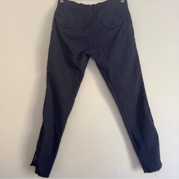 NSF Tuxedo stripe pants in blue cotton Size: 24 New With Tags - Picture 2 of 6